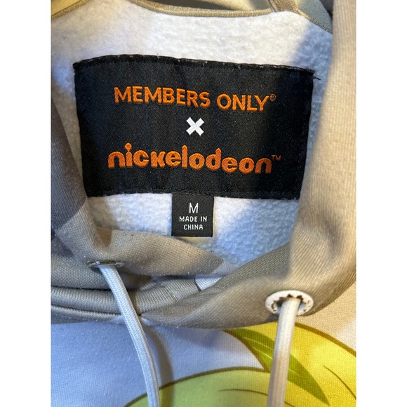 Members Only Nickelodeon Collaboration Graphic Hoodie Sweatshirt Mens Size M - Picture 4 of 8